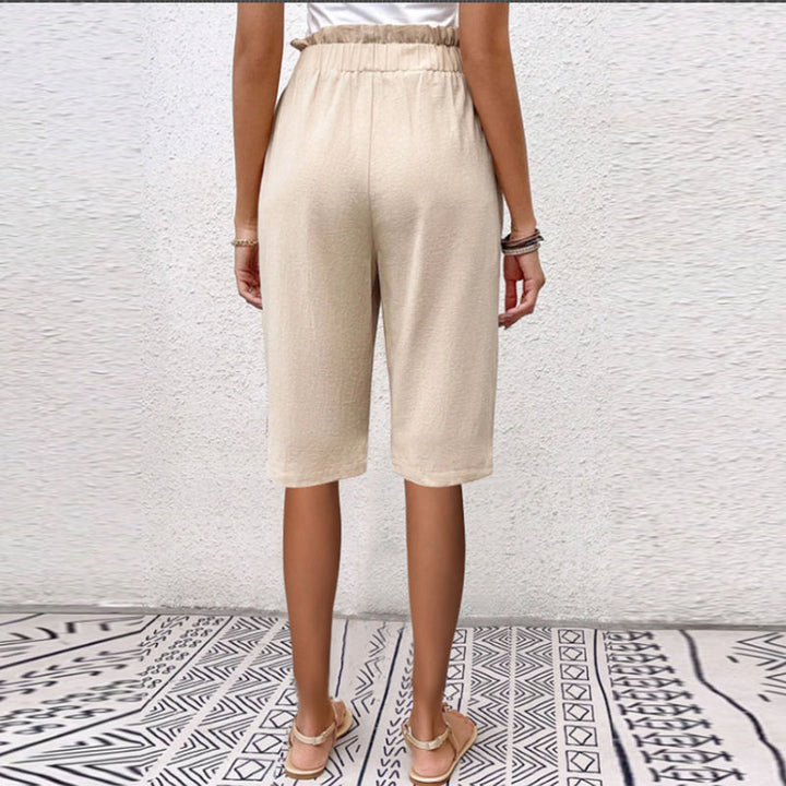 【Cotton And Linen】Solid Colour Casual Pants