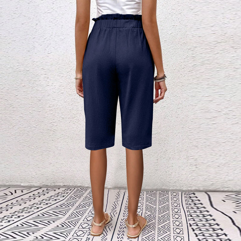 【Cotton And Linen】Solid Colour Casual Pants