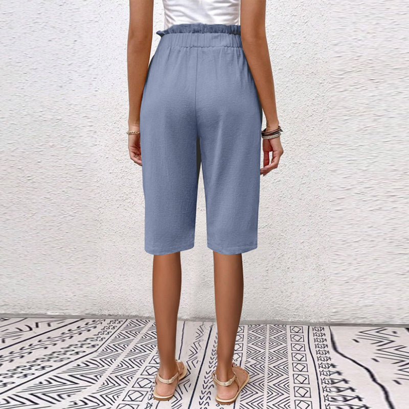 【Cotton And Linen】Solid Colour Casual Pants