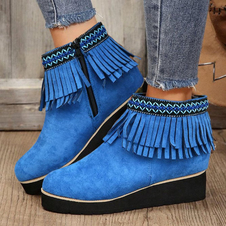 Vintage Fringed Boots