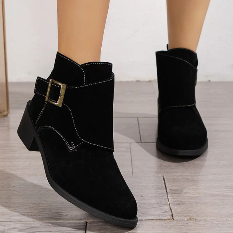 Vintage Chunky Heel Boots