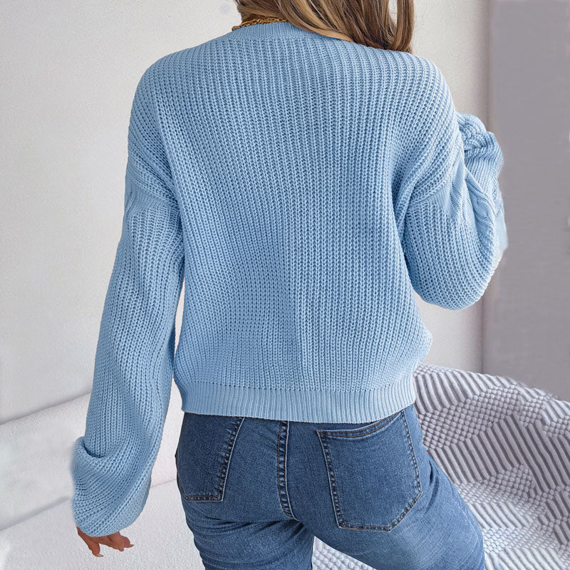 Casual Cable Knit Sweater