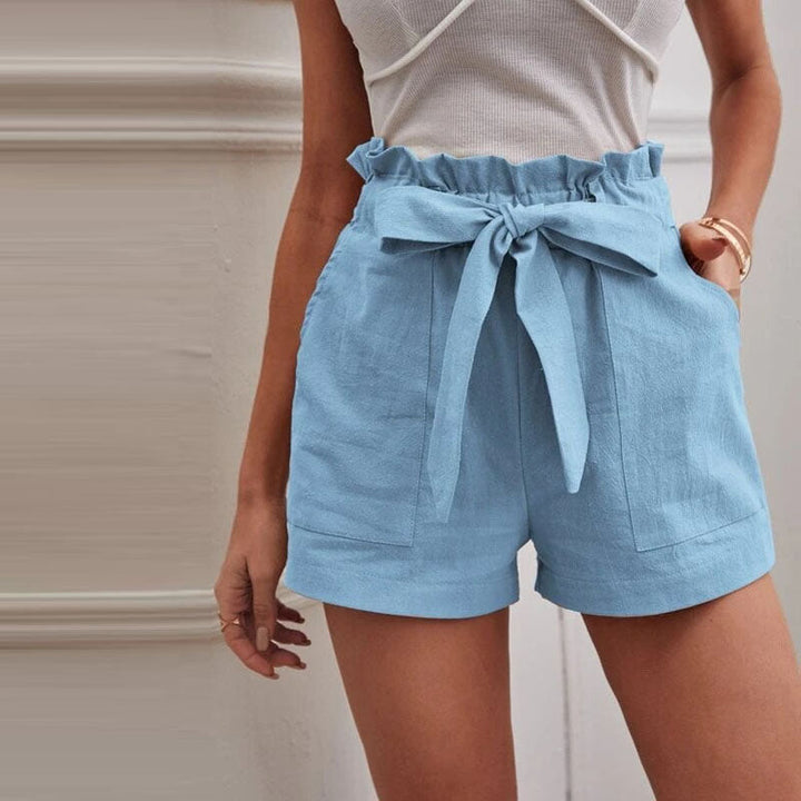 【Cotton And Linen】Casual Solid Colour Shorts