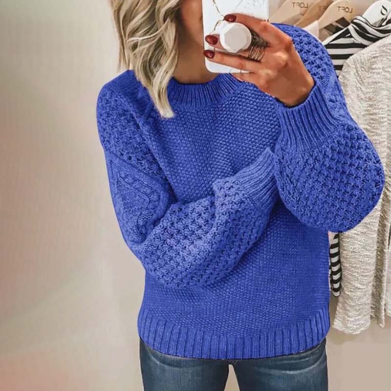 Casual Solid Colour Knit Sweater