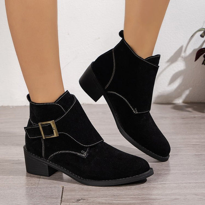 Vintage Chunky Heel Boots