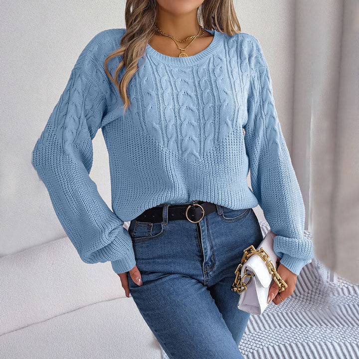 Casual Cable Knit Sweater