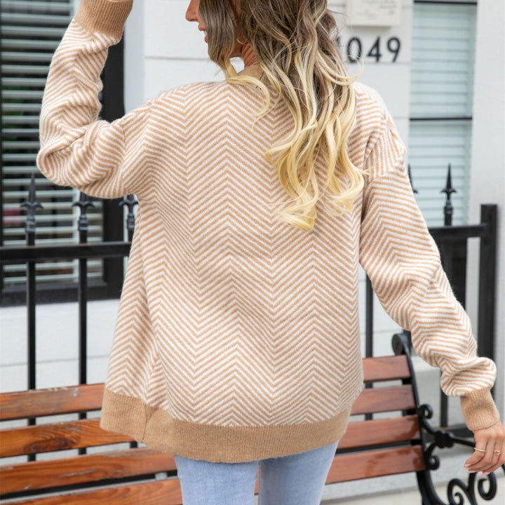 Casual Striped Cardigan