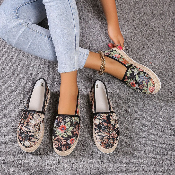 Vintage Flatform Slip-On Shoes