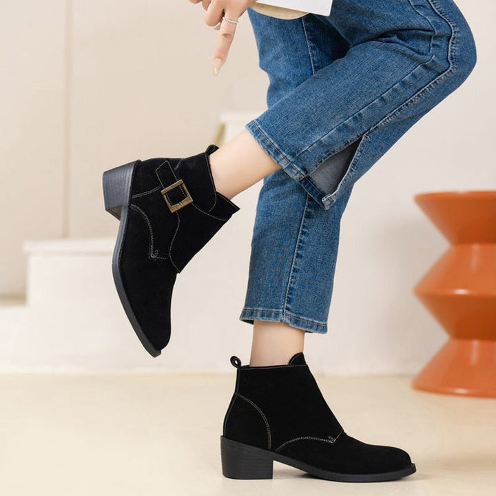 Vintage Chunky Heel Boots