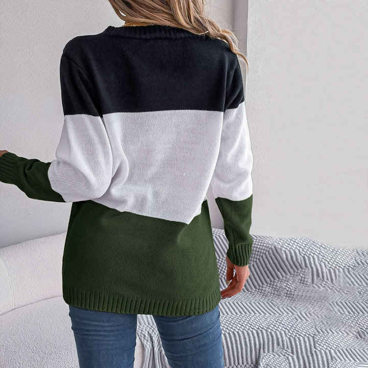 Casual Colour Block Cardigan