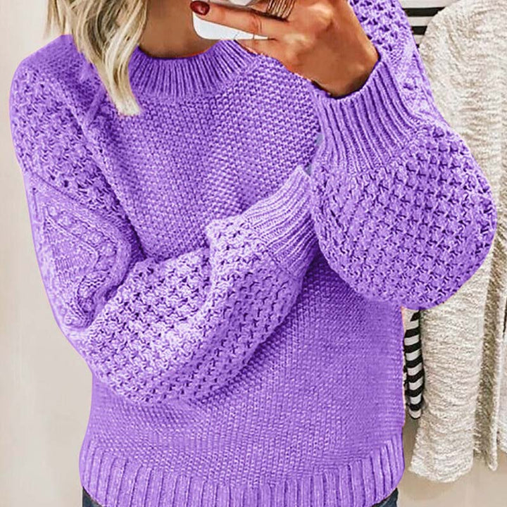Casual Solid Colour Knit Sweater