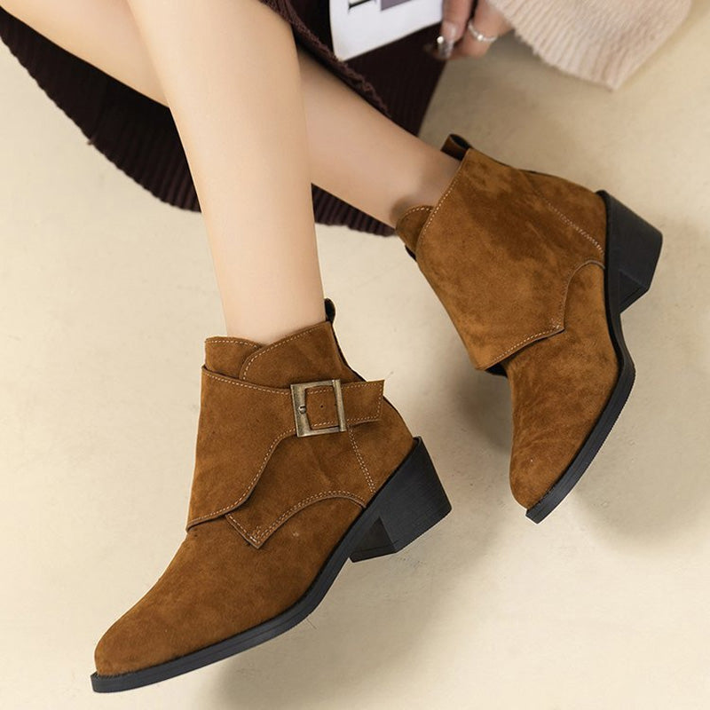 Vintage Chunky Heel Boots