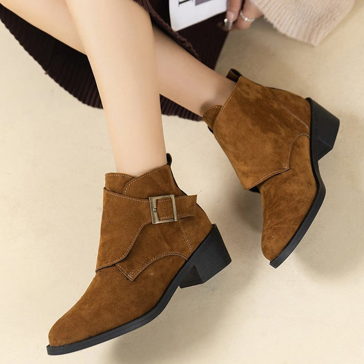 Vintage Chunky Heel Boots
