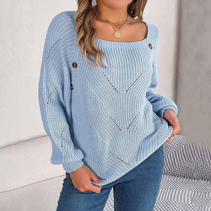 Casual Solid Colour Knit Sweater