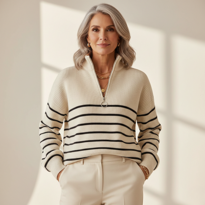 Elodie | Striped Knitted Sweater