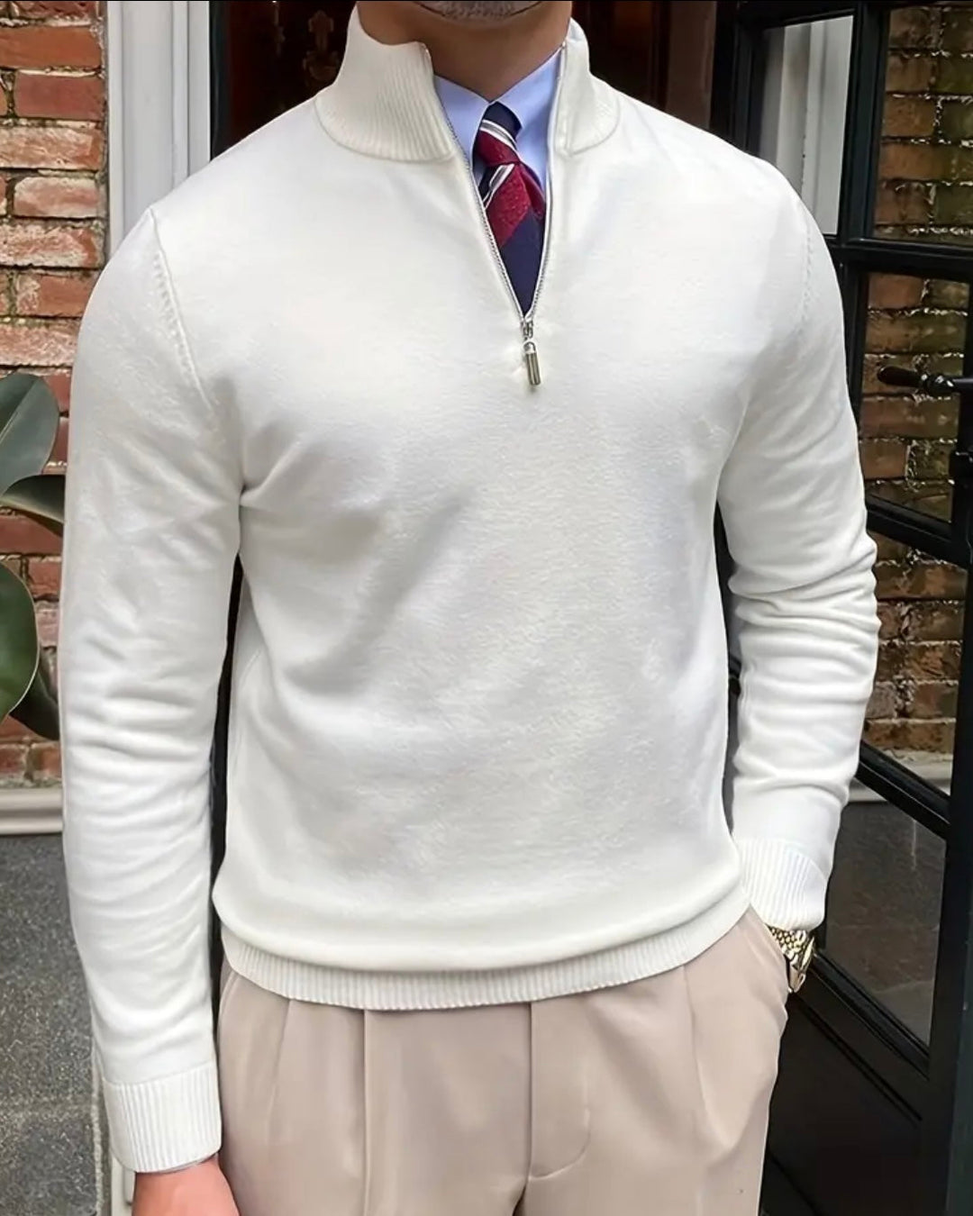 ROMA Quarter Zip Sweater