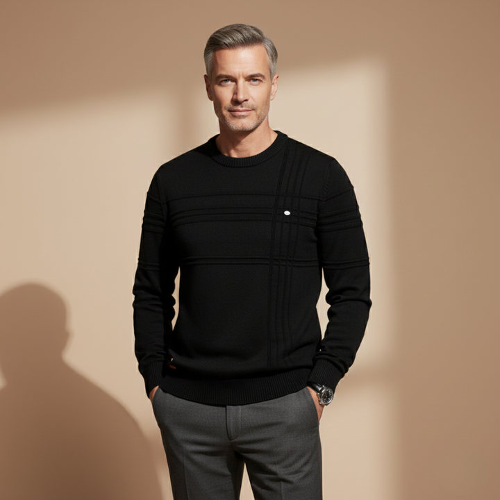 Thierry | Grid-Knit Cotton Sweater