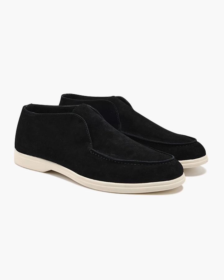 High Suede Loafers