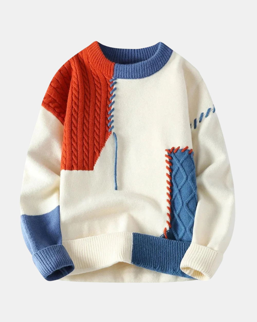 Erick | Trendy Patchwork Sweater