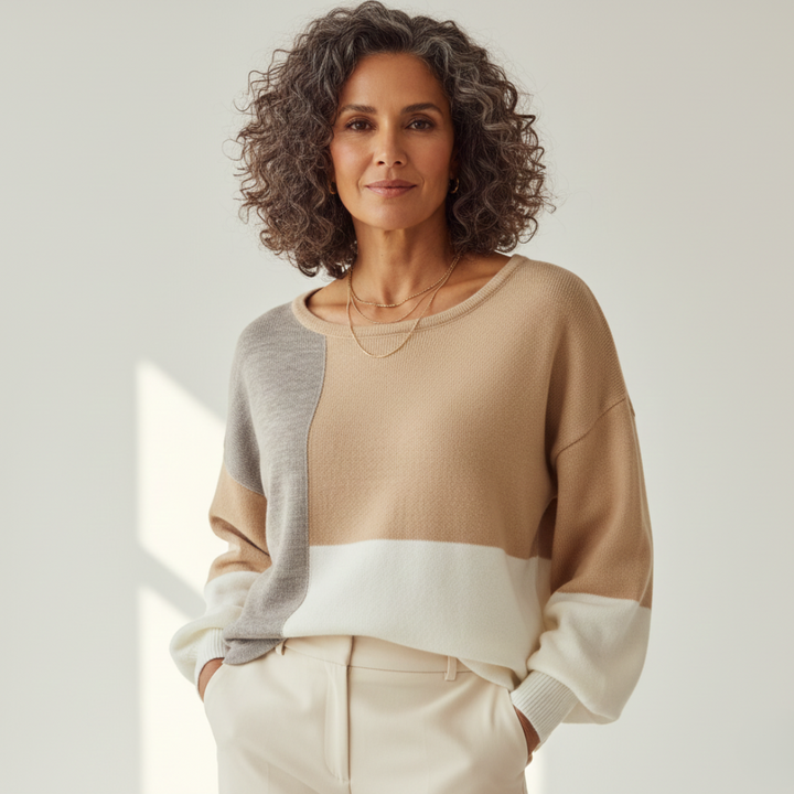 Beatrice | Colour Sleeve Sweater