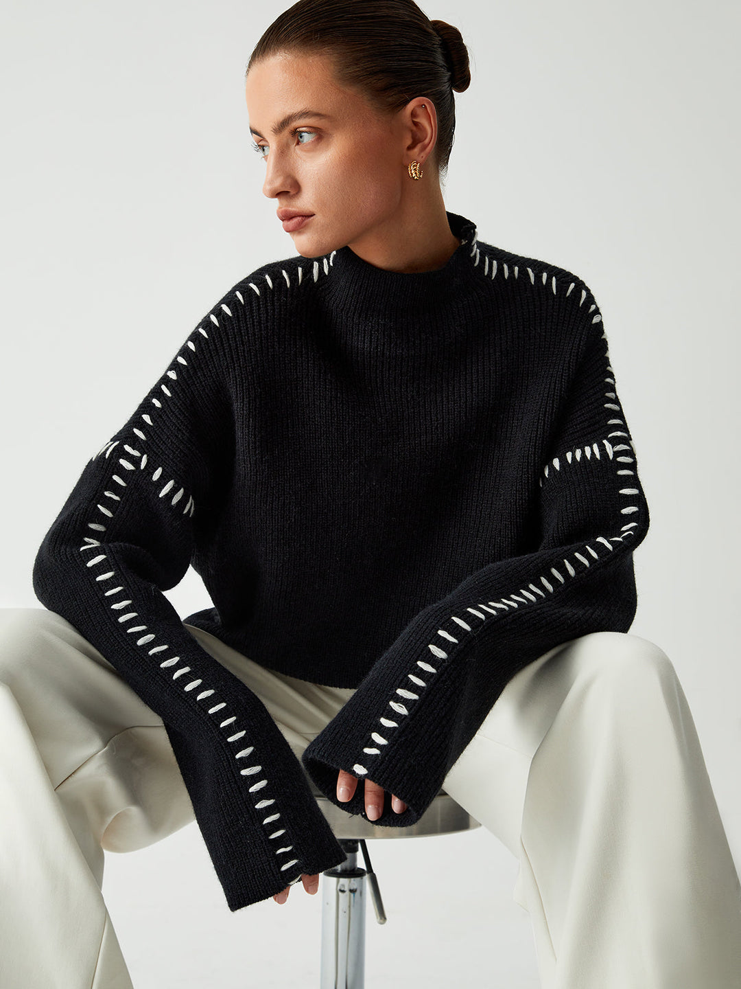 Paula | Oversized Neck Sweater