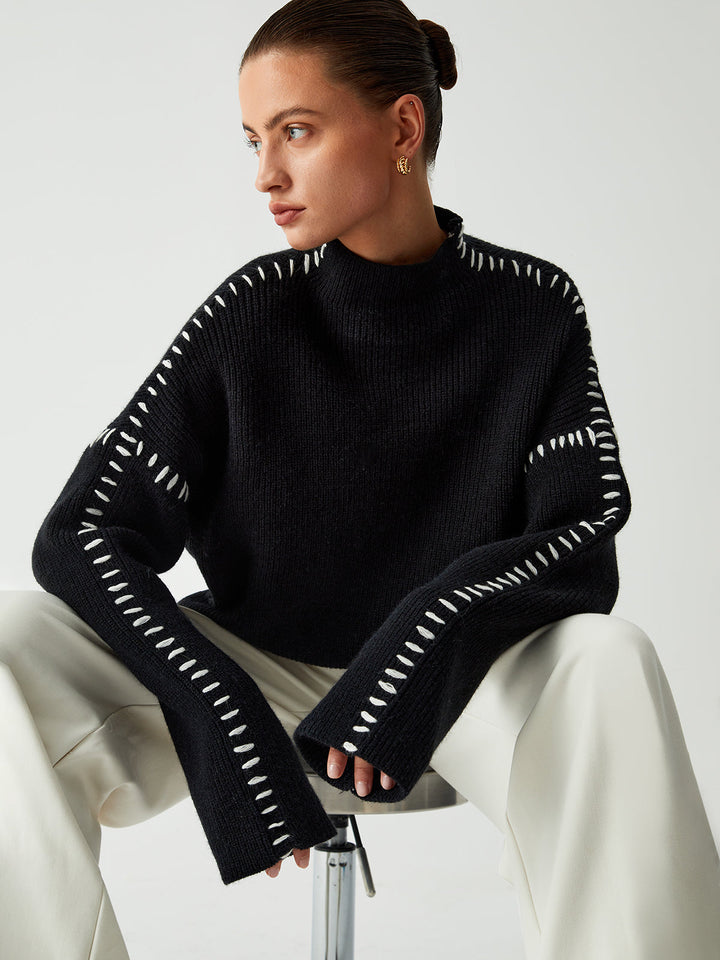 Paula | Oversized Neck Sweater