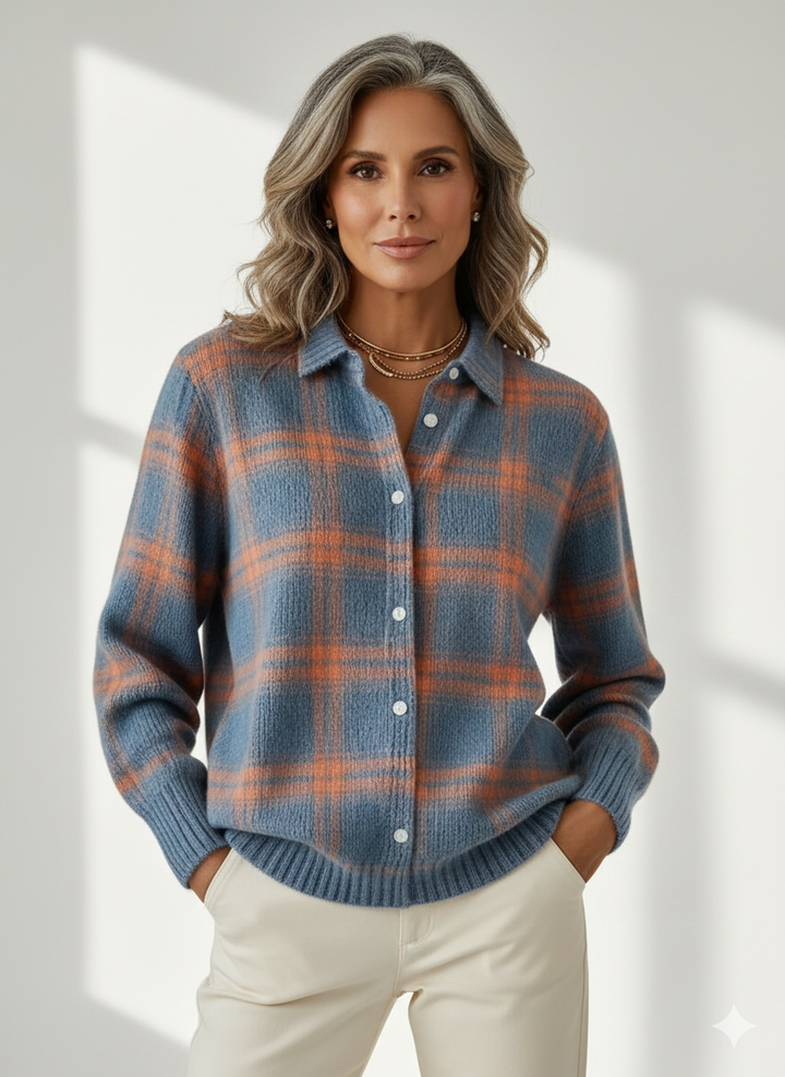 Rosie  | Retro Cardigan with Contrast