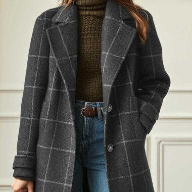 Emily – Classic Checked Coat