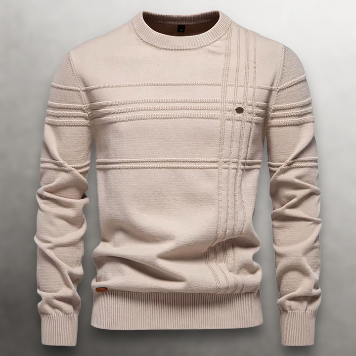 Thierry | Grid-Knit Cotton Sweater