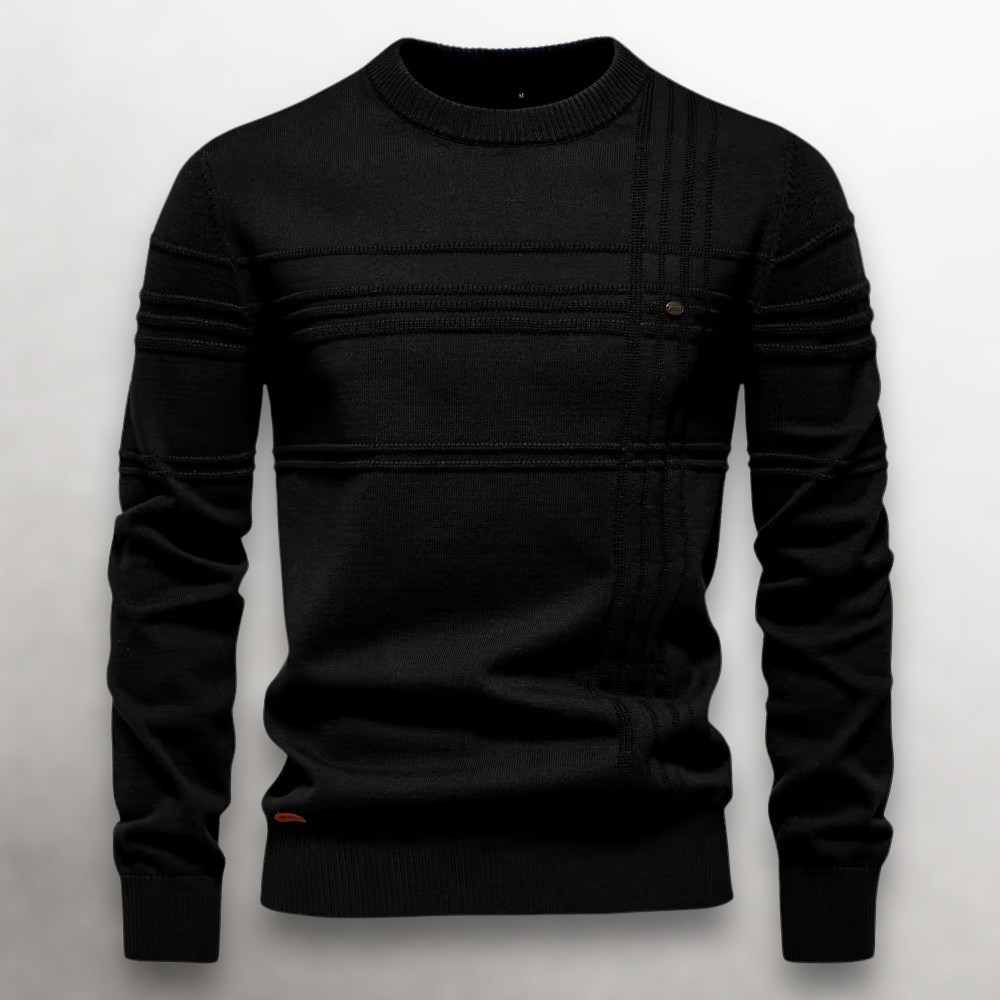 Thierry | Grid-Knit Cotton Sweater