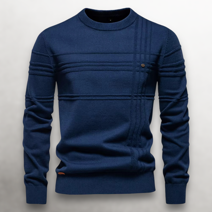 Thierry | Grid-Knit Cotton Sweater