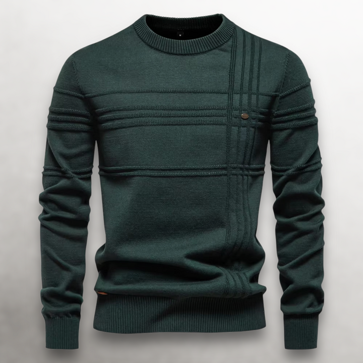 Thierry | Grid-Knit Cotton Sweater