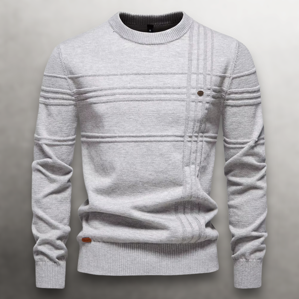 Thierry | Grid-Knit Cotton Sweater