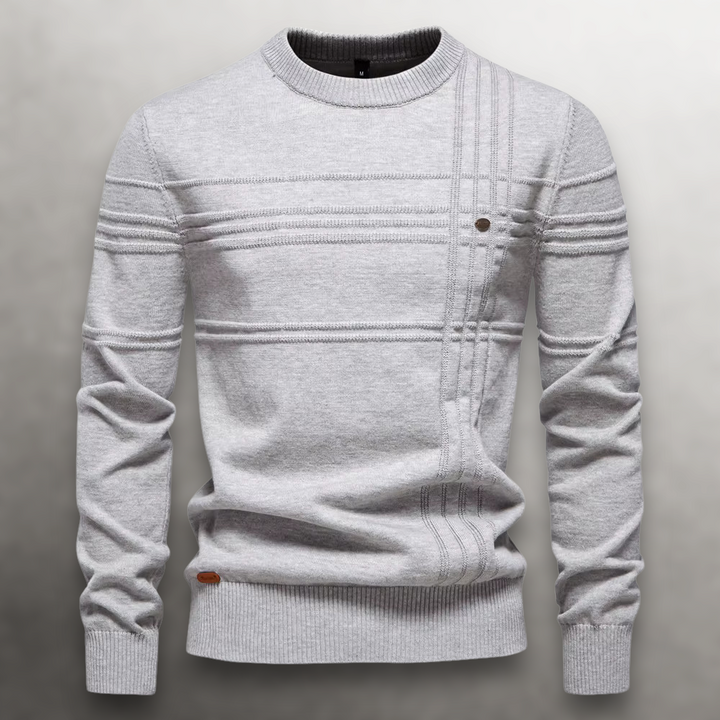 Thierry | Grid-Knit Cotton Sweater