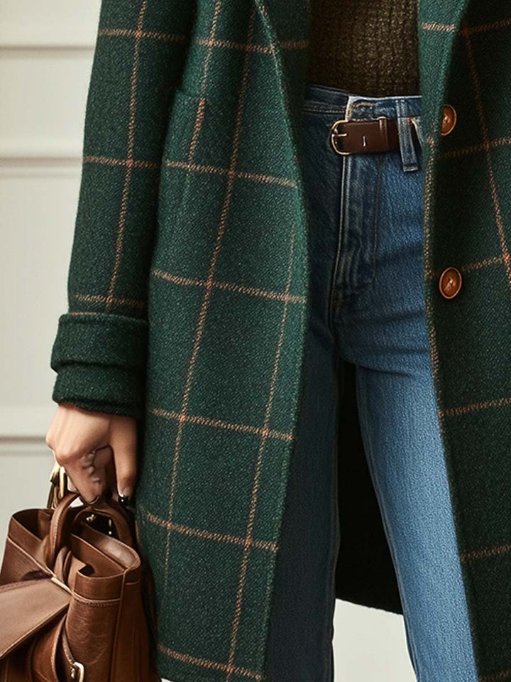 Emily – Classic Checked Coat